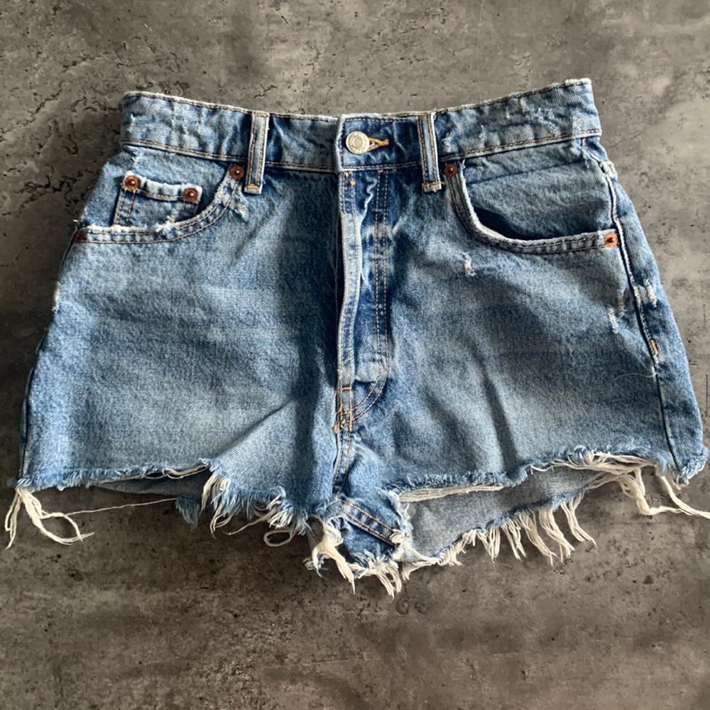 Zara denim shorts